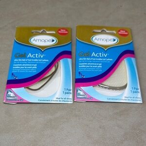 AMO Gel Activ Ultra Slim Foot Cushions - Transparent (Set of 2 Pairs)